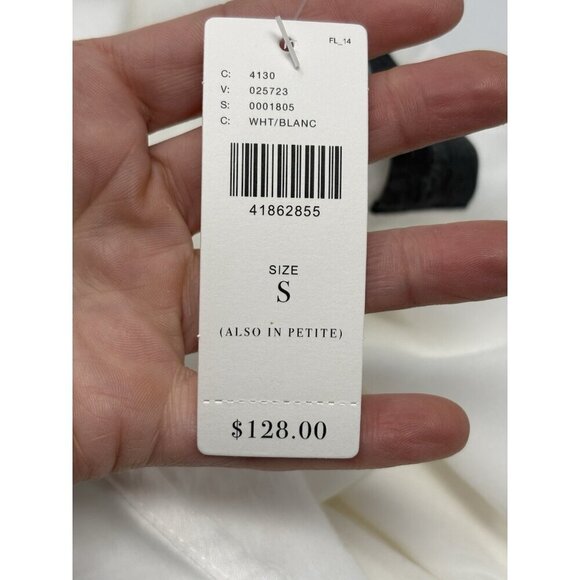 NWT Sunday in Brooklyn Anthropologie White Ruffle One Shoulder Mini Dress Sz S - Picture 11 of 11